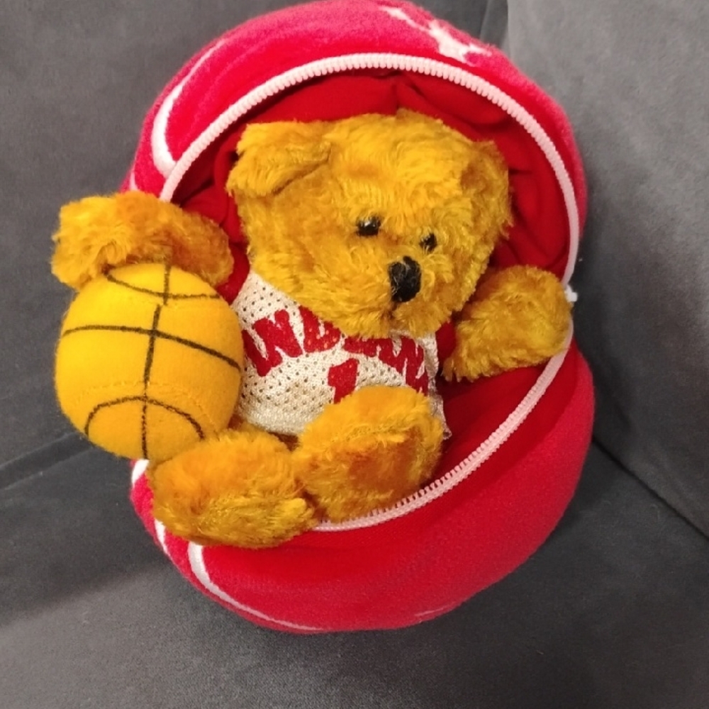 Plushland Teddy In Plush Basketball IU